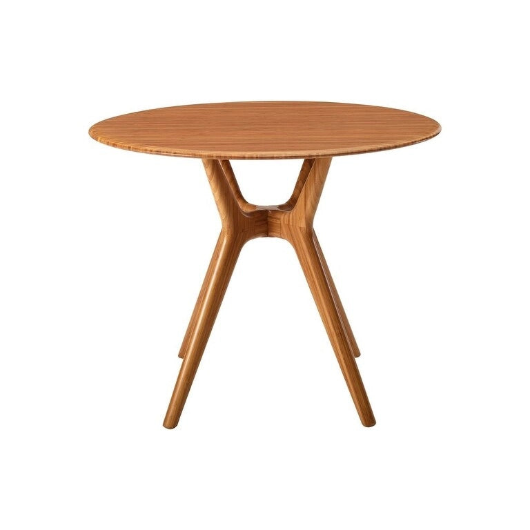 Tavolo da pranzo rotondo Moso massiccio da 36" – Finitura rame