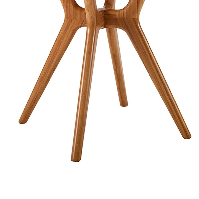 Tavolo da pranzo rotondo Moso massiccio da 36" – Finitura rame